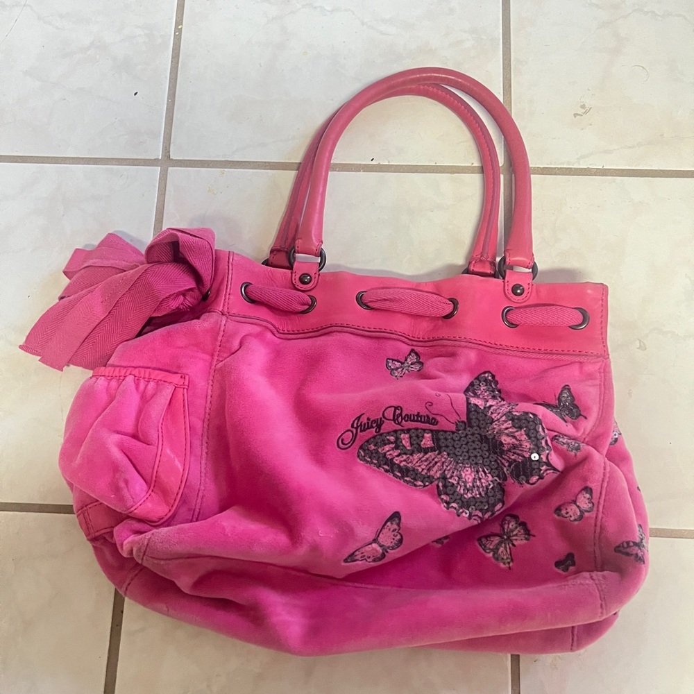 Juicy Couture Pink Slouchy Shoulder Bag